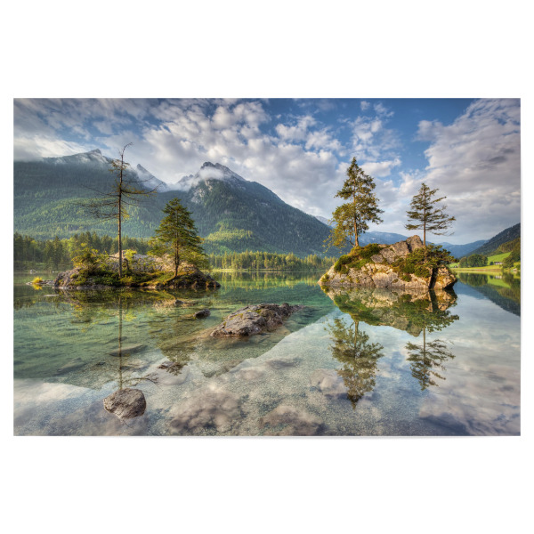 Poster 30x20 cm "Hintersee im Berchtesgadener Land" artboxONE - Natur,Reise,Reise / Länder