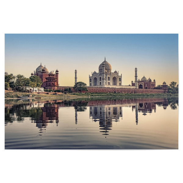 Poster 30x20 cm "Taj Mahal back side" artboxONE - Städte,Reise,Architektur,Reise / Asien,Reise / Länder