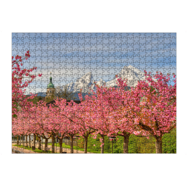 artboxONE Puzzle "Berchtesgaden Kirschblüte" artboxONE - Städte,Natur,Reise