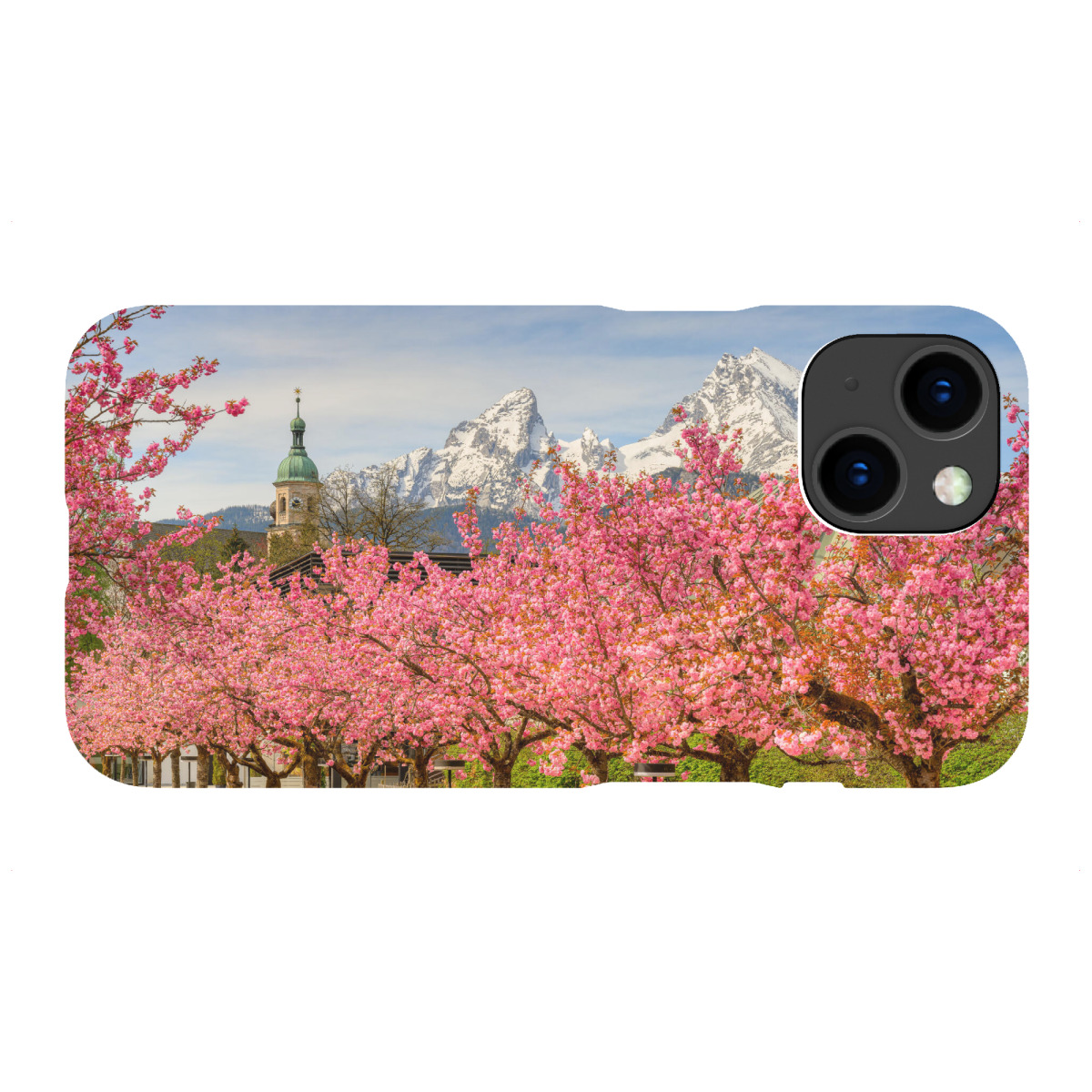 "Berchtesgaden Kirschblüte"für iPhone - Premium-Case Handyhülle artboxONE