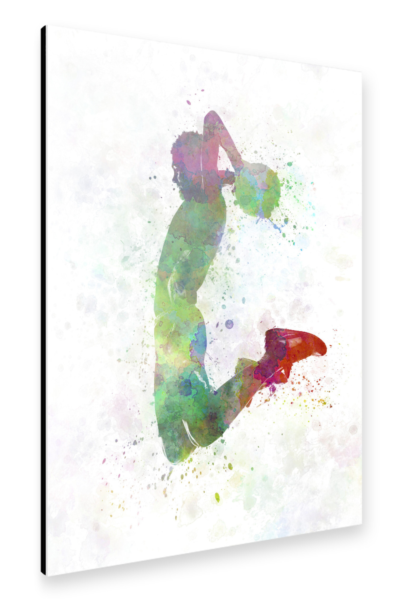 Alu-Dibond "Young man basketball player-f" 75x50 cm artboxONE