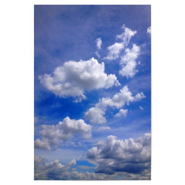 Poster "Weisse Wolken am Sommerhimmel" artboxONE - Natur,Reise / Strand und Meer