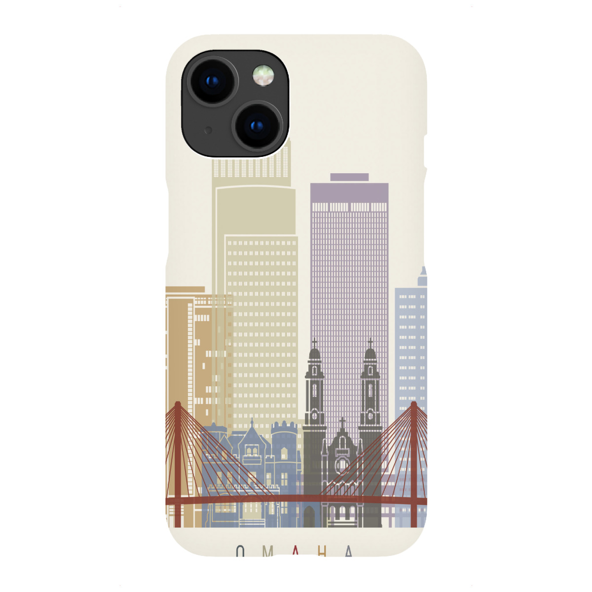 iPhone "Omaha skyline" Premium-Case Handyhülle artboxONE