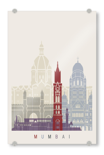 Acrylglasbild "Mumbai skyline" artboxONE - Städte,Architektur