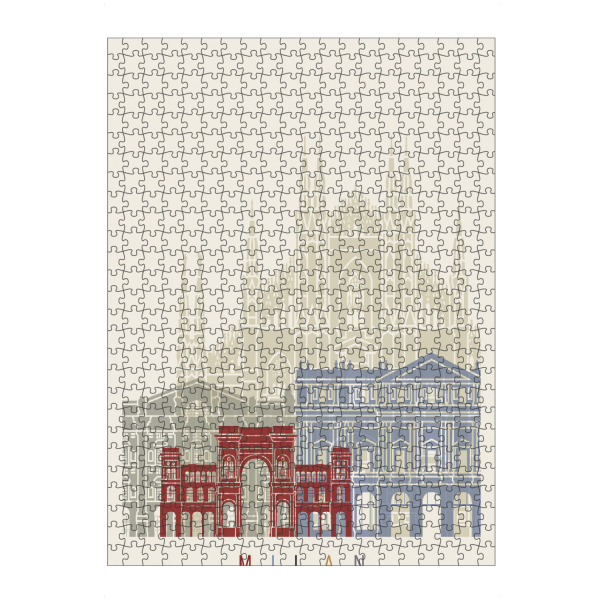 artboxONE Puzzle "Milan skyline" artboxONE - Städte,Architektur