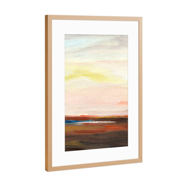 Poster mit Rahmen Kupfer "Scirocco view" artboxONE - Natur,Abstrakt