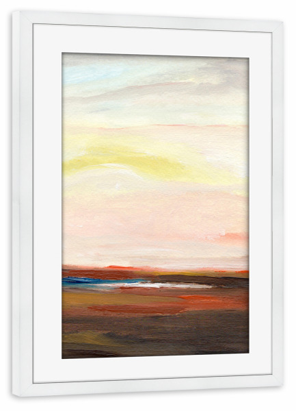Poster mit Rahmen weiß "Scirocco view" artboxONE - Natur,Abstrakt