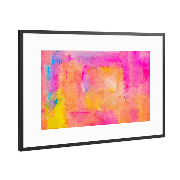 Poster mit Rahmen Schwarz (Metallic) "Be A Rainbow In Someone's Cloud" artboxONE - Abstrakt