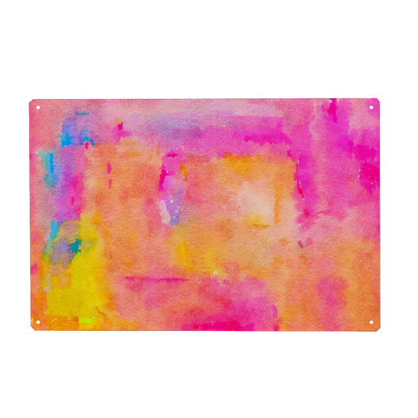 Metall Poster "Be A Rainbow In Someone's Cloud" artboxONE - Abstrakt