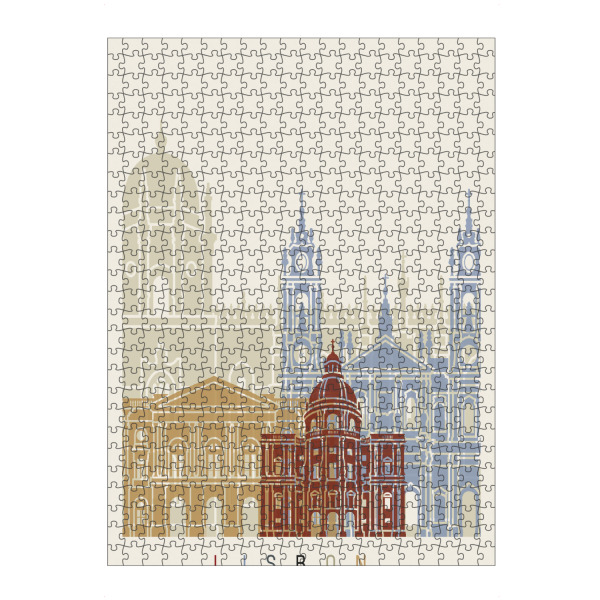 Puzzle Ravensburger "Lisbon skyline-b" artboxONE - Städte,Architektur