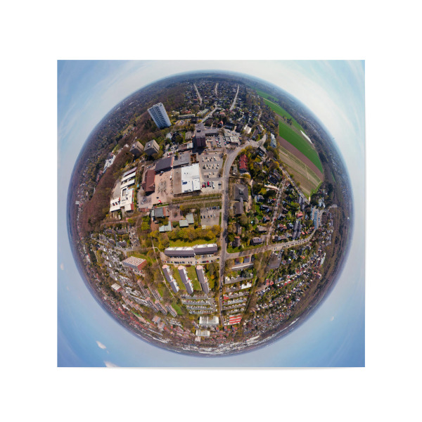 Poster 20x20 cm "Reinbek, EKZ Am Ladenzentrum; high" artboxONE - Architektur