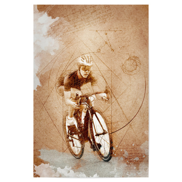 Poster "Cycling illustration sport art" artboxONE - Sport,Sport / Sommerspiele - Cycling,Bike,Biker,Bicycle,Sport,Cycler,Art