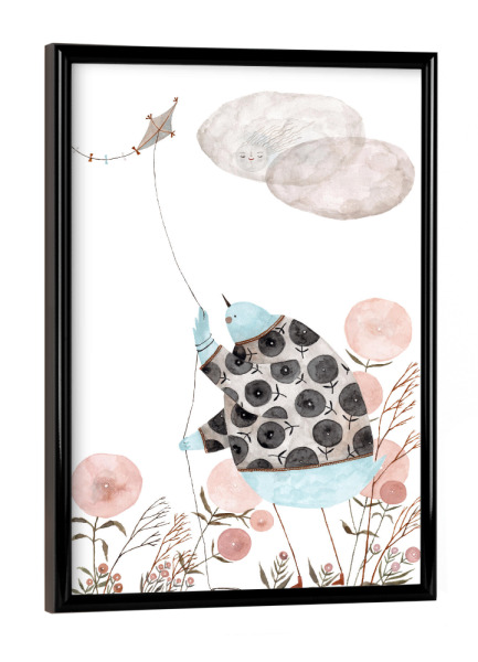 Poster mit schwarzem Rahmen "Voglhuber - Drachenfliegen" artboxONE - Natur,Floral,Tiere