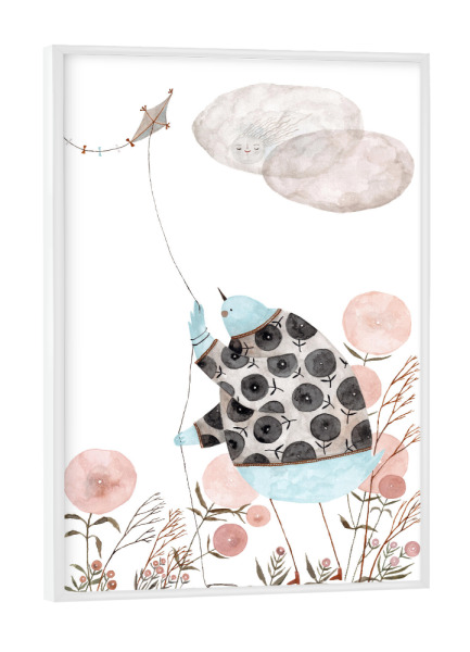 Poster mit weißem Rahmen "Voglhuber - Drachenfliegen" artboxONE - Natur,Floral,Tiere
