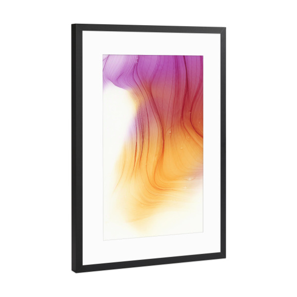 Poster mit Rahmen Schwarz (Metallic) "Warm Spring Day - Art" artboxONE - Abstrakt