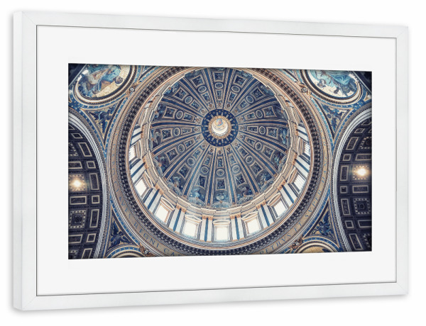 Poster mit Rahmen weiß "Beautiful Vatican" artboxONE - Städte,Reise,Architektur,Reise / Länder,Städte / Rom