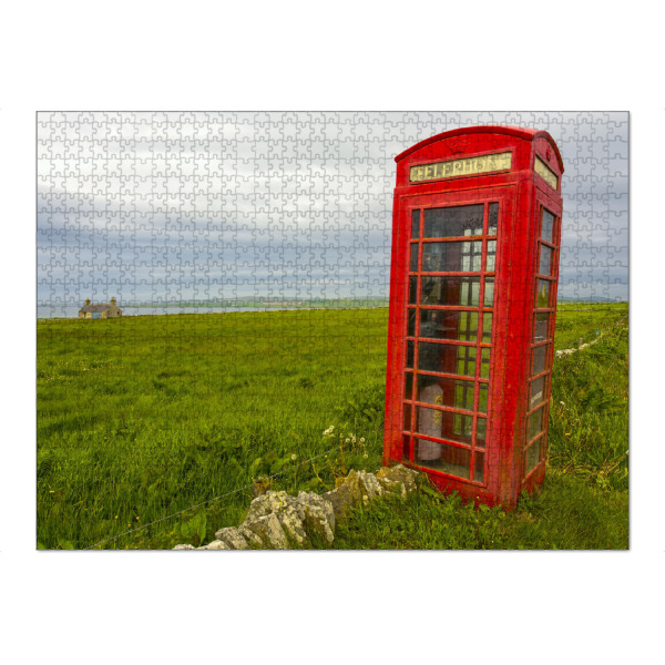 Puzzle Ravensburger "Die rote Telefonzelle" artboxONE - Natur,Reise,Reise / Länder