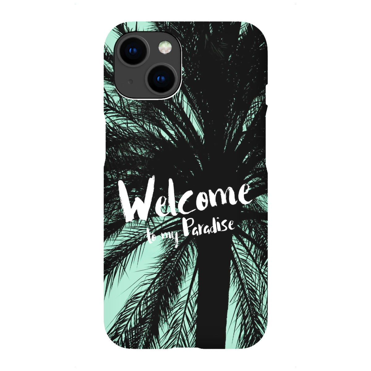 iPhone "Welcome to my Paradise, Boho Grün" Premium-Case Handyhülle artboxONE