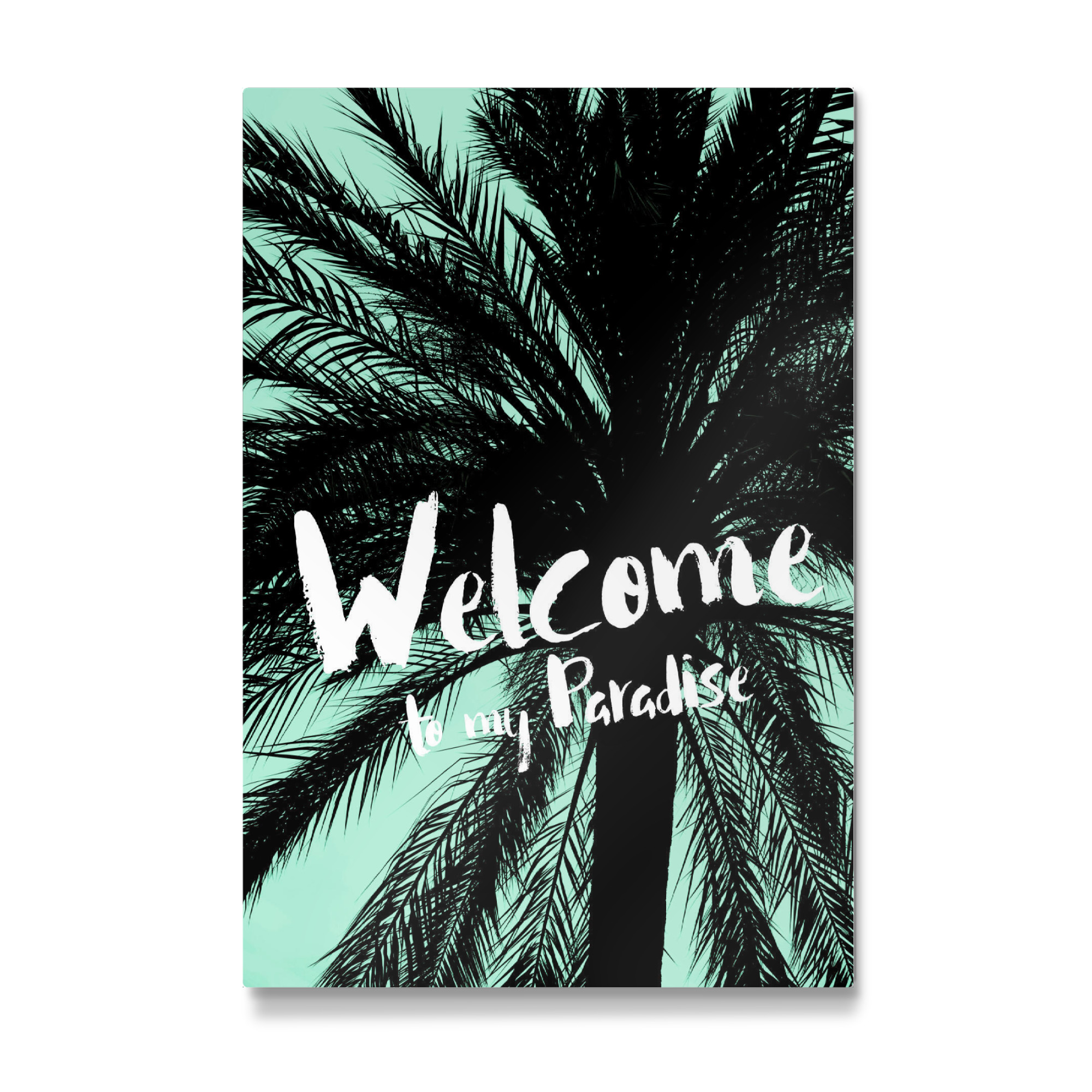 Galerie-Print "Welcome to my Paradise, Boho Grün" 75x50 cm artboxONE