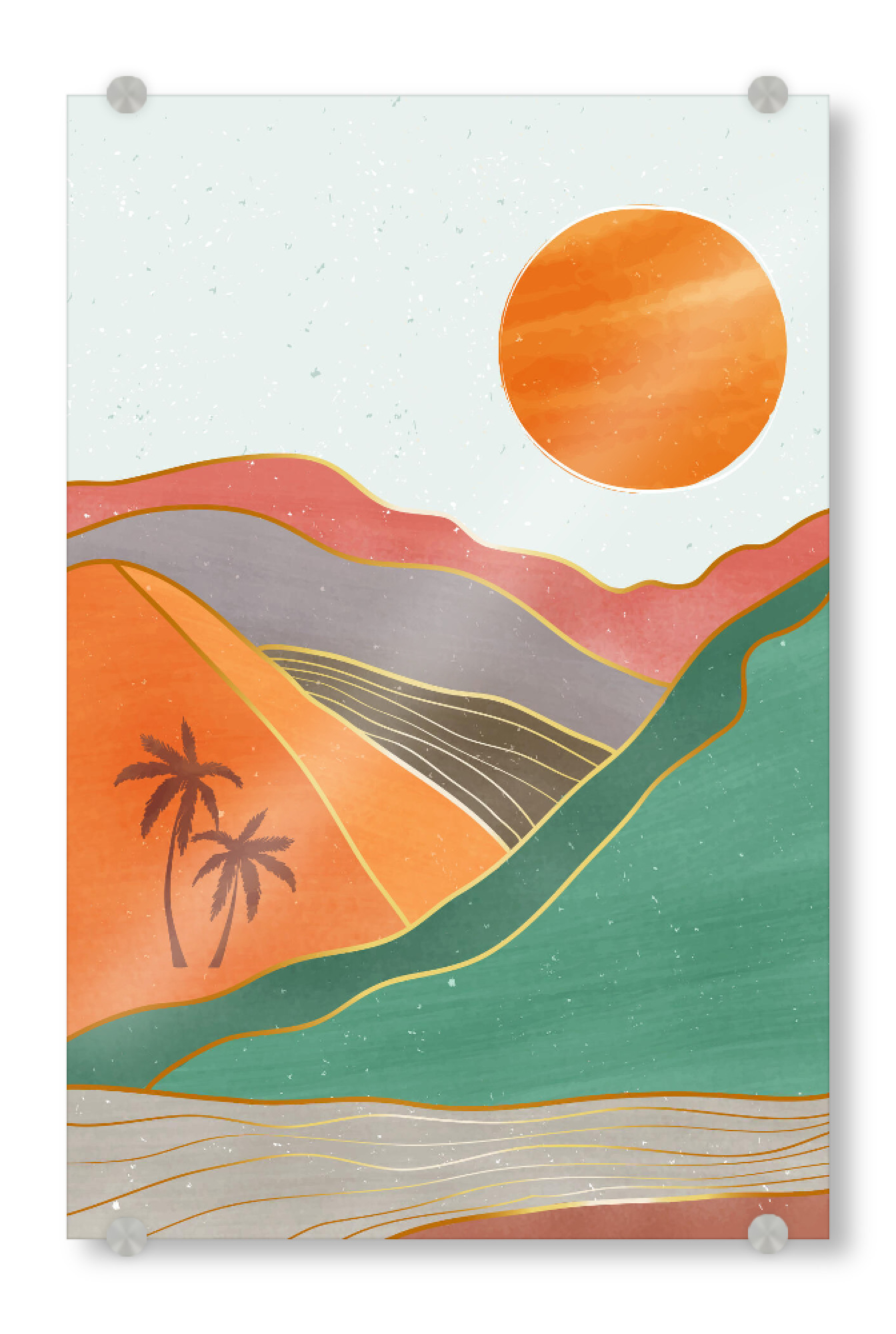 Acrylglasbild "Landscape 3 (matart)" artboxONE - Natur,Abstrakt