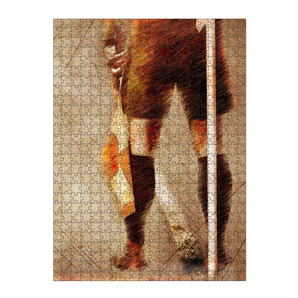 artboxONE Puzzle "Football referee soccer art" artboxONE - Sport,Sport / Fußball - Football referee,Soccer,Football,Judge,Player,Match,Game