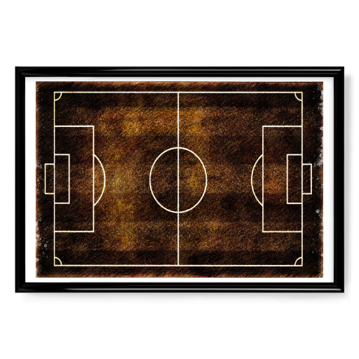 Football pitch soccer art