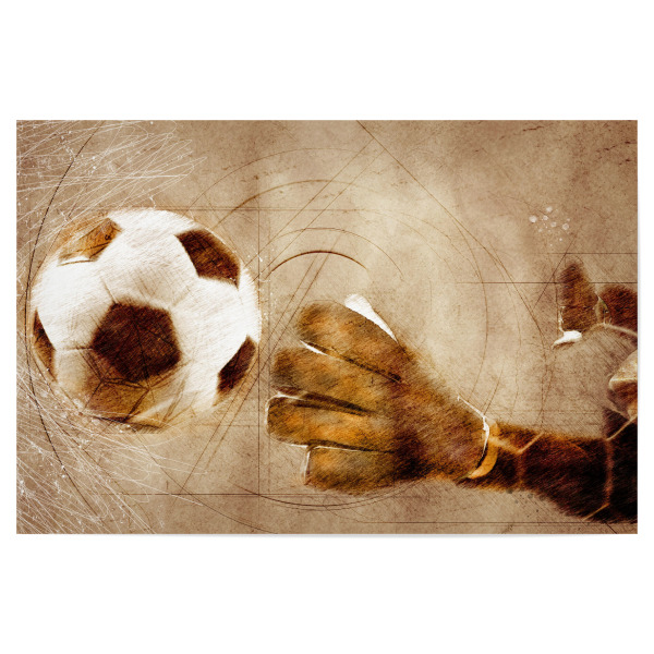 Poster "Goal sport illustration" artboxONE - Sport,Sport / Fußball - Goal,Goalkeeper,Player,Soccer,Football,Game,Match