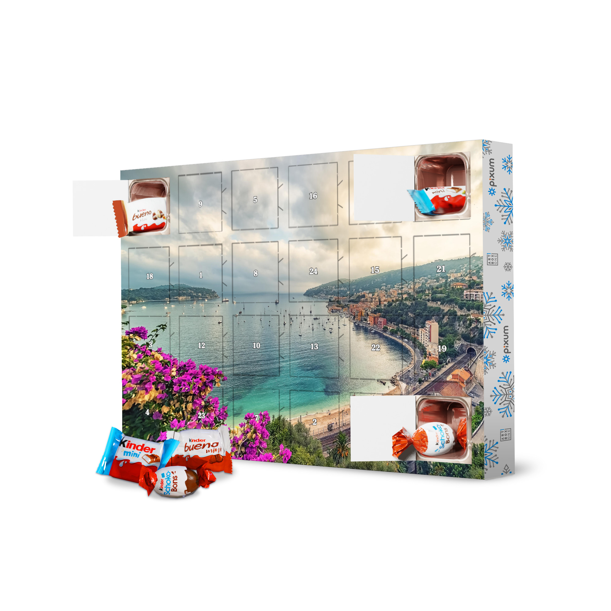 Adventskalender mit Produkten von Kinder Coastal Village artboxONE Adventskalender Natur