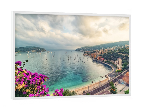 Poster mit weißem Rahmen "Coastal Village" artboxONE - Natur,Reise,Architektur,Reise / Strand und Meer,Reise / Länder