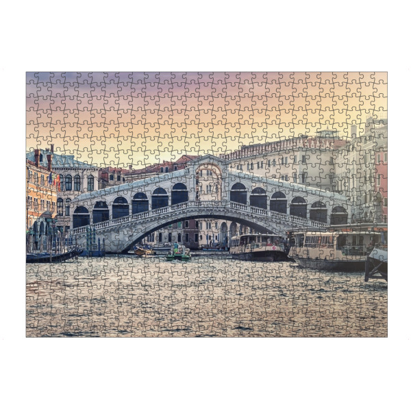 Puzzle Ravensburger "Rialto Bridge" artboxONE - Städte,Reise,Architektur,Städte / Venedig,Reise / Länder