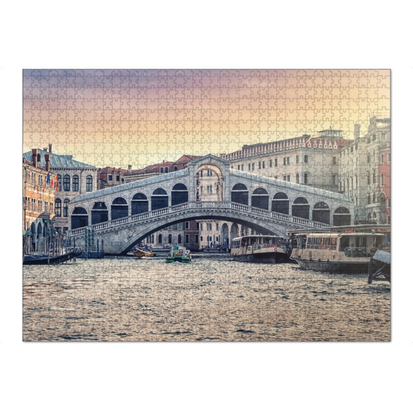 Puzzle Ravensburger "Rialto Bridge" artboxONE - Städte,Reise,Architektur,Städte / Venedig,Reise / Länder