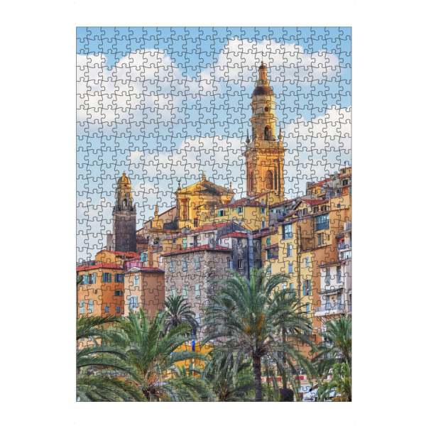 Puzzle Ravensburger "Menton Architecture" artboxONE - Städte,Reise,Architektur,Reise / Länder