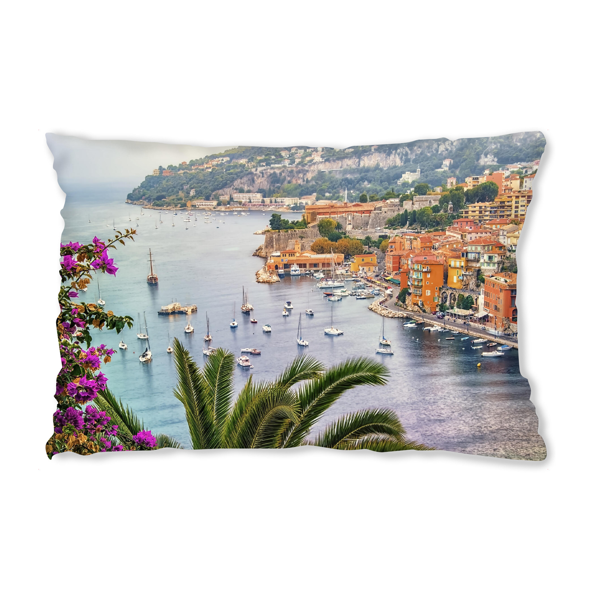 Design-Kissen "French Riviera coastline" artboxONE - Natur,Reise,Architektur,Reise / Strand und Meer,Reise / Länder