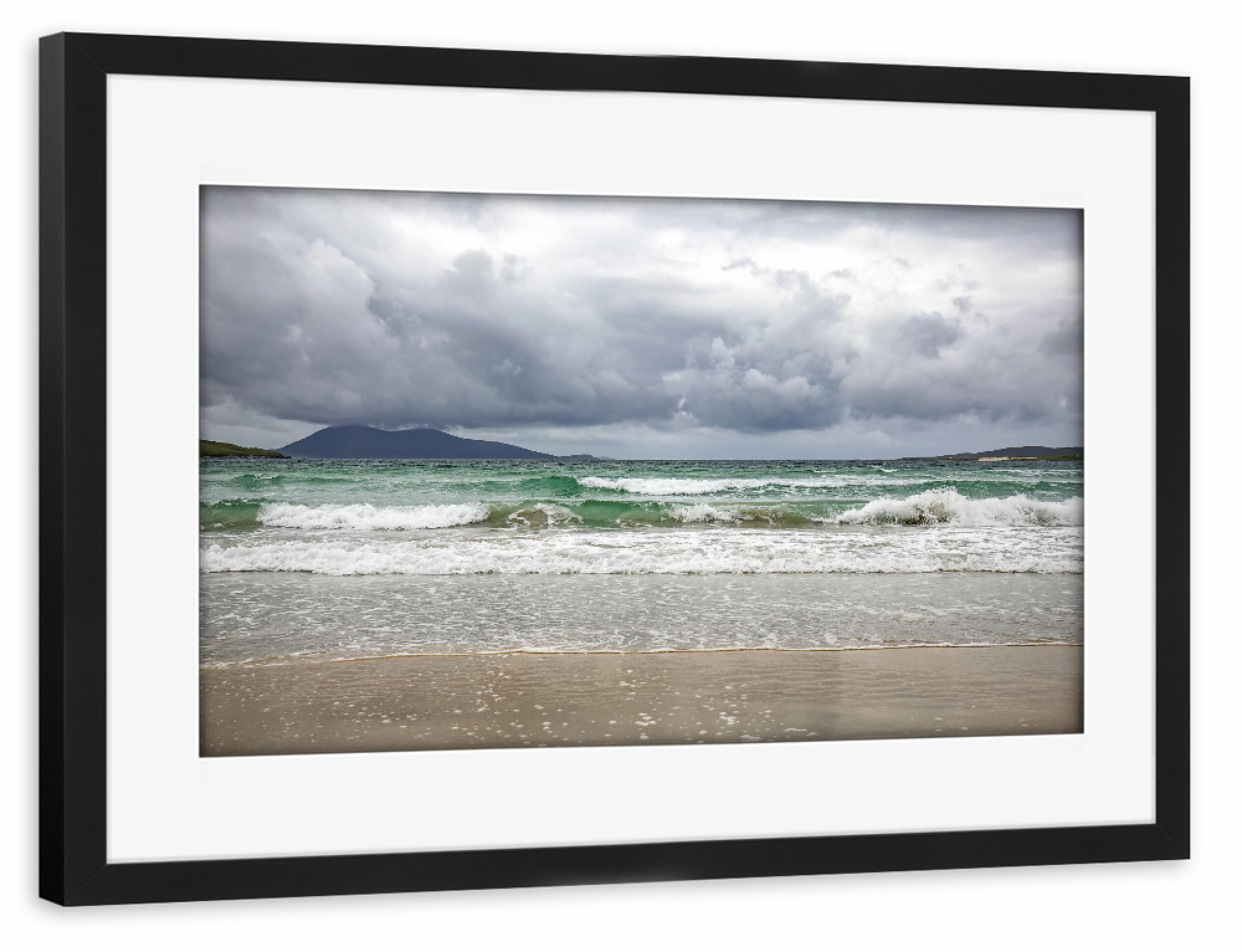 Poster mit Rahmen schwarz "Luskentyre Beach - Schottland" artboxONE - Natur,Reise,Reise / Strand und Meer,Reise / Länder