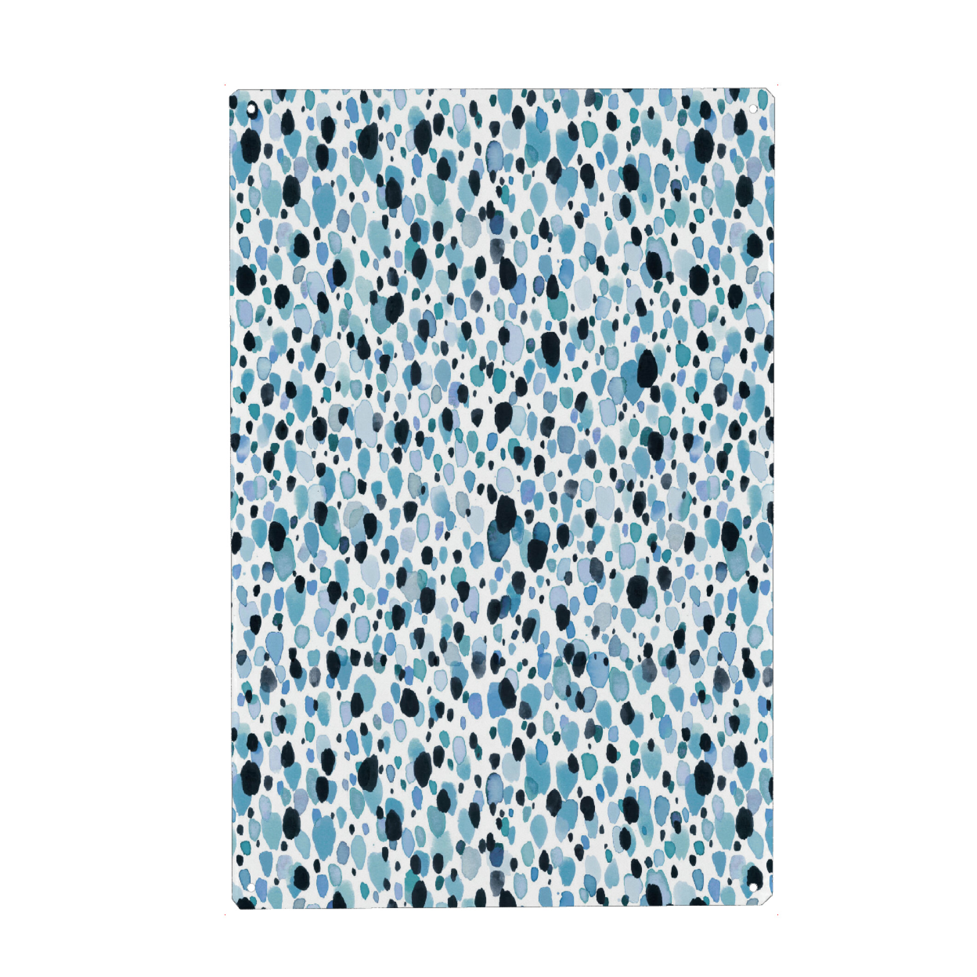 Metall Poster "Animal Skin Watercolor Blue" artboxONE - Tiere,Abstrakt,Für Mama