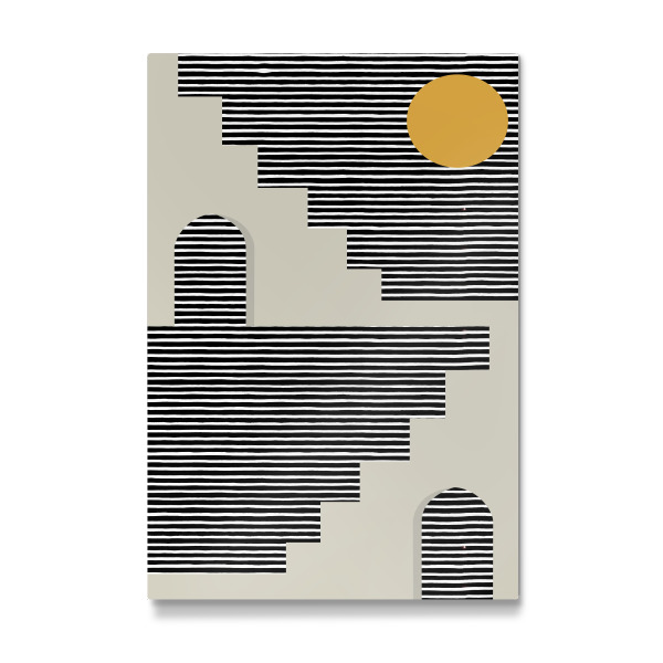 Galerie-Print "Black Stripes Desert" 30x20 cm artboxONE