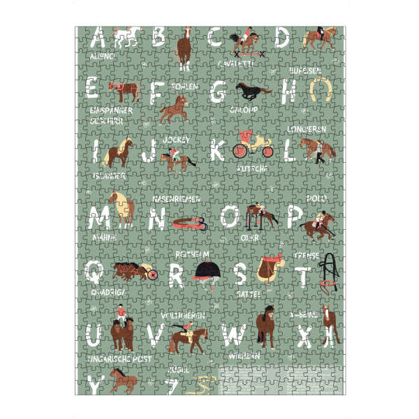 artboxONE Puzzle "Pferde ABC für Pferdeliebhaber" artboxONE - Für Kinder,Buchstaben