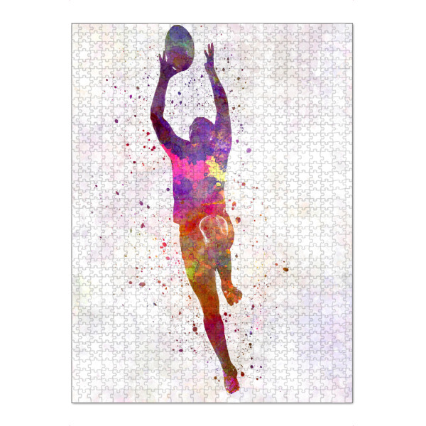 Puzzle Ravensburger "Rugby man player-b" artboxONE - Sport