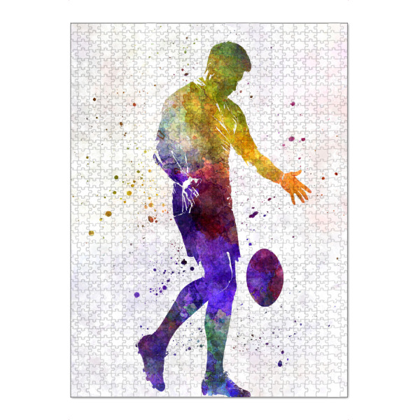 Puzzle Ravensburger "Rugby man player-a" artboxONE - Sport