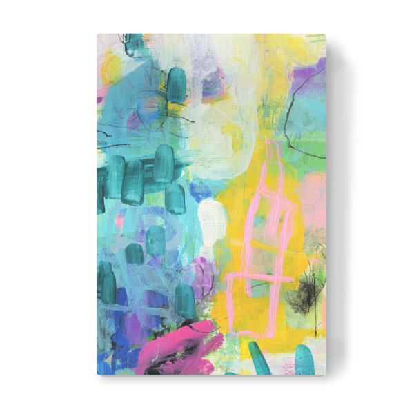 Leinwandbild "Marisol Evora - Wild Lake" artboxONE - Abstrakt - Farbe,Farbenfroh,Bunt,Leben,Lebendig,Abstrakt,Colorful