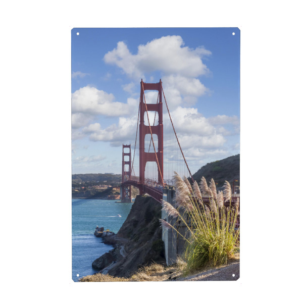 Metall Poster "Golden Gate Bridge Idylle" artboxONE - Architektur,Städte / San Francisco