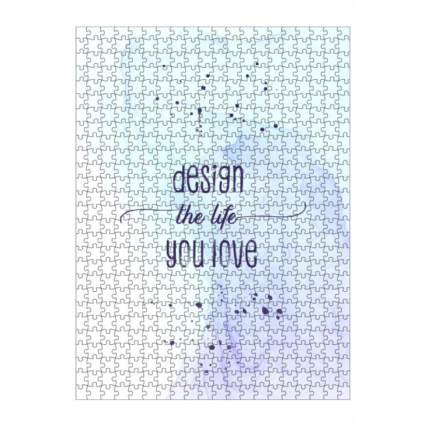 Puzzle Ravensburger "Design your life | floating colors" artboxONE - Typografie