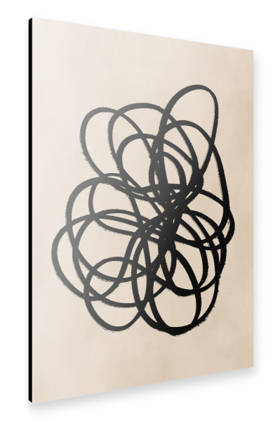 Alu-Dibond "ABSTRACT DOODLE" 30x20 cm artboxONE