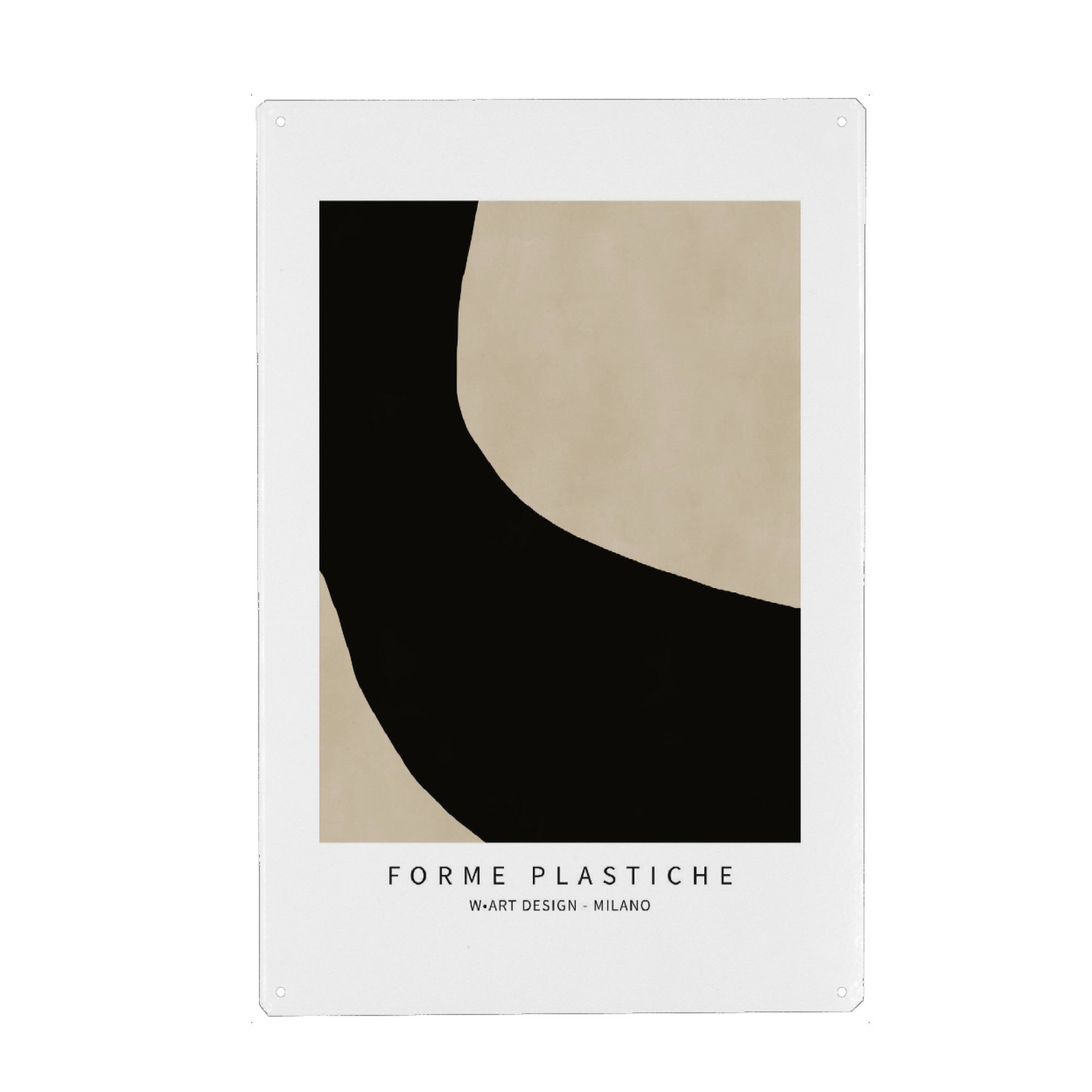 Metall Poster "FORME PLASTICHE" artboxONE - Abstrakt,Geometrie