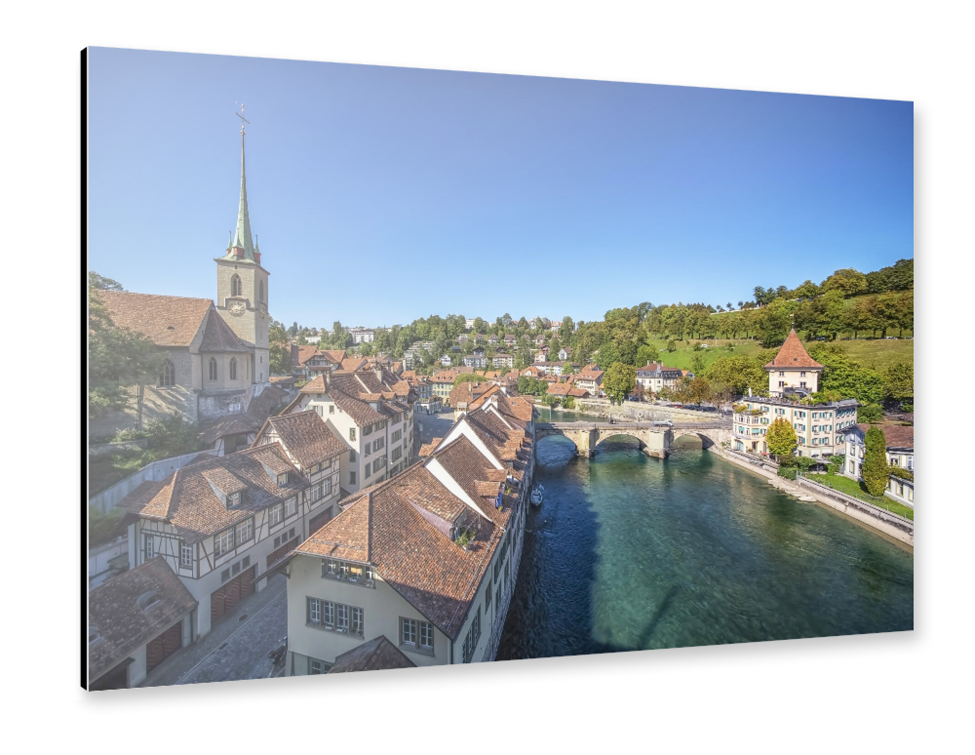 Alu-Dibond "The city of Bern" 75x50 cm artboxONE