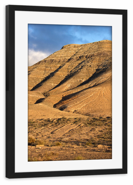 Poster mit Rahmen schwarz "Sonniger Vulkanberg" artboxONE - Natur,Reise,Reise / Länder