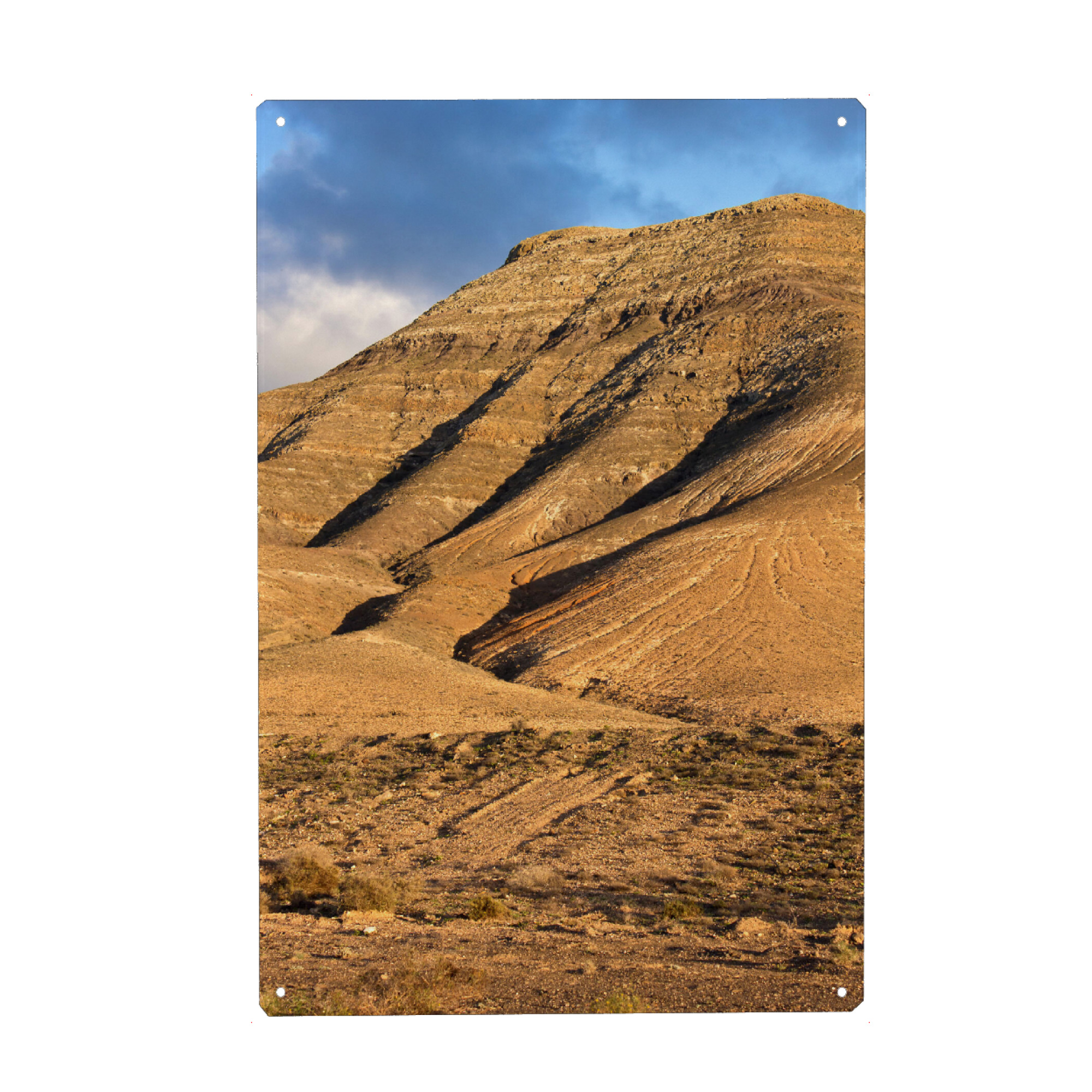 Metall Poster "Sonniger Vulkanberg" artboxONE - Natur,Reise,Reise / Länder