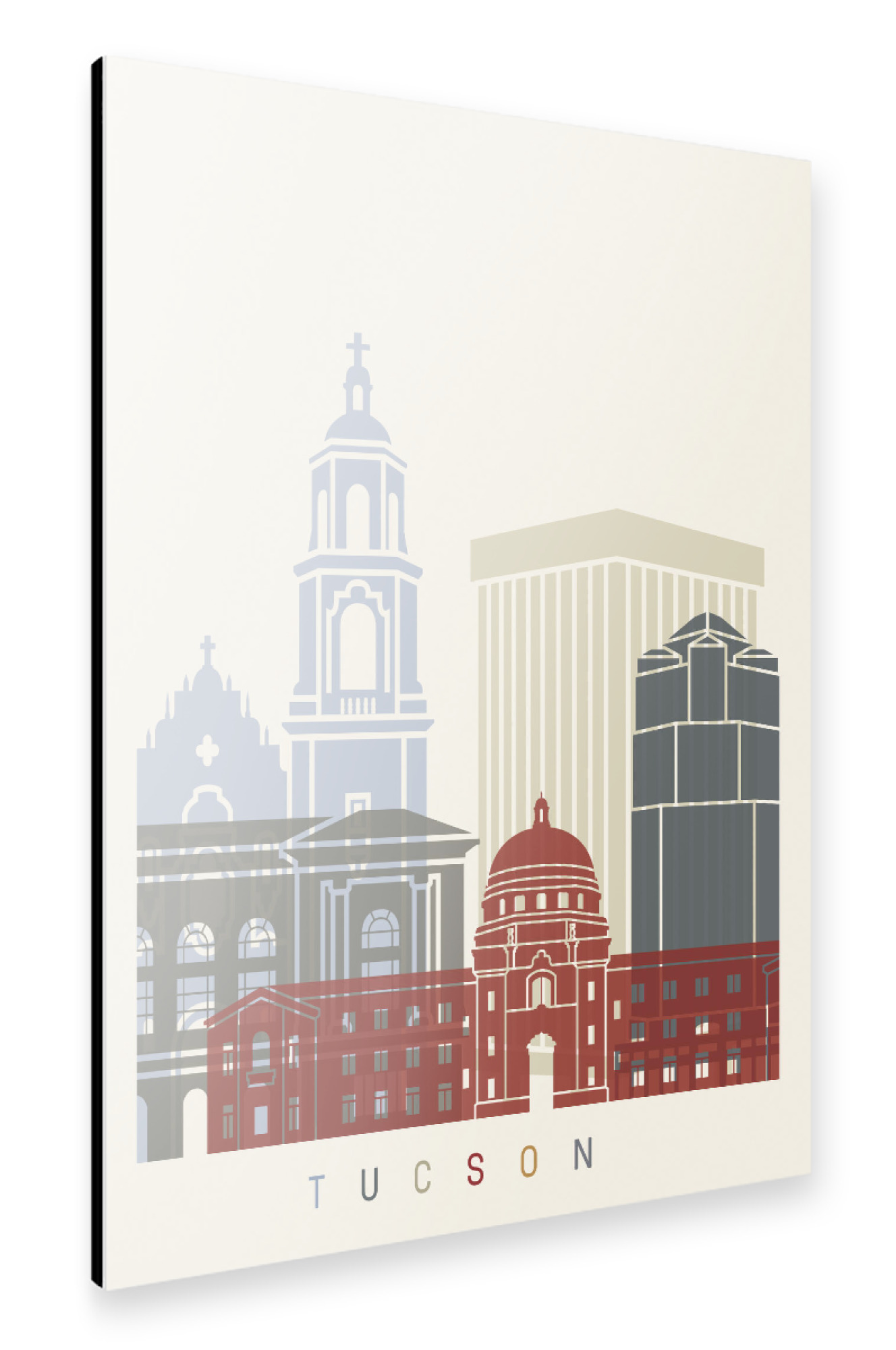 Alu-Dibond "Tucson skyline" 75x50 cm artboxONE
