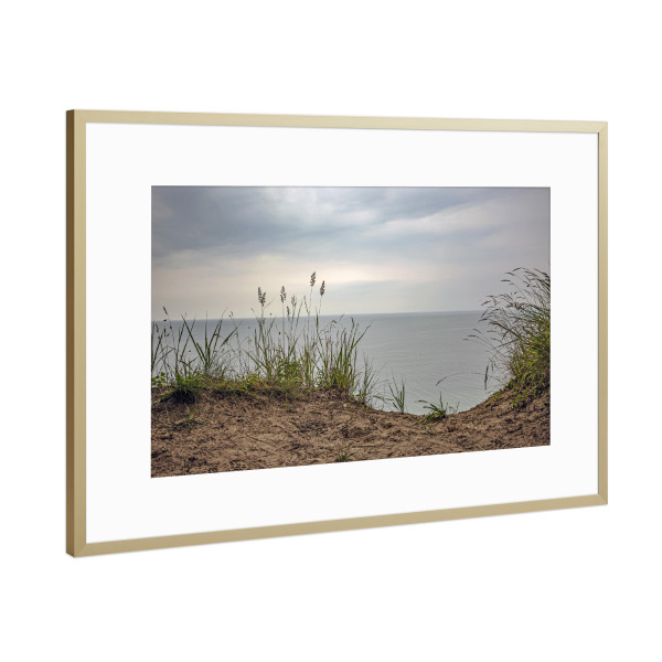 Poster mit Rahmen Gold "Urlaubsstimmung an der Ostsee" artboxONE - Natur,Reise / Strand und Meer