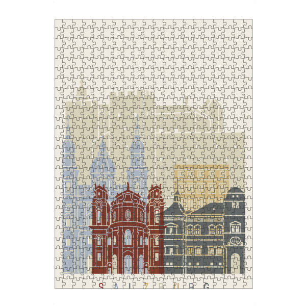 Puzzle Ravensburger "Salzburg skyline" artboxONE - Städte,Architektur